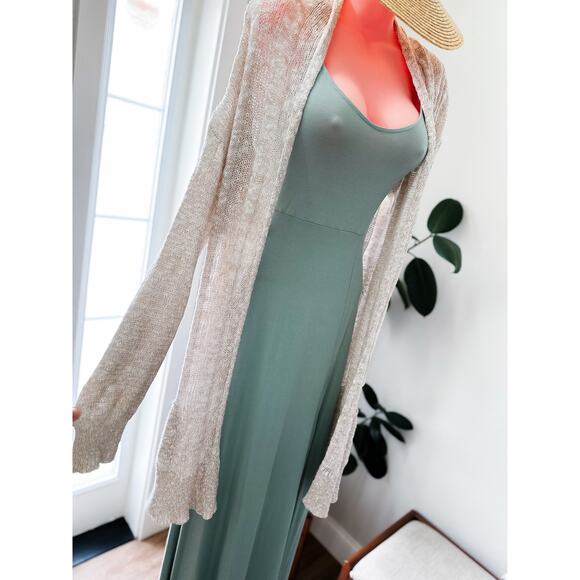 Slow Mornings in Oatmeal Skies Oversized Cocoon Cardigan of Gentle Daydreams - Picture 2 of 6